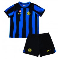 Inter Milan Replika babykläder Hemmaställ Barn 2023-24 Kortärmad (+ korta byxor)